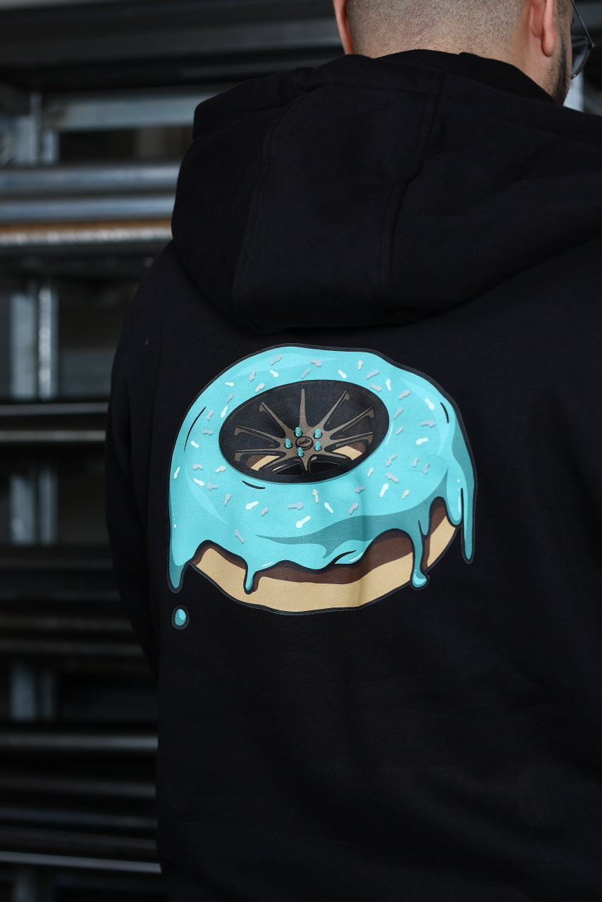 .oimls - türkis donut hoodie black