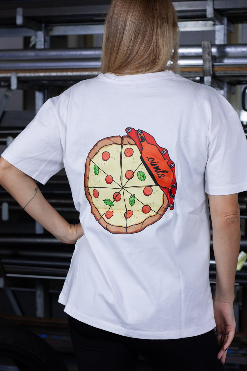 .oimls - pizza shirt white