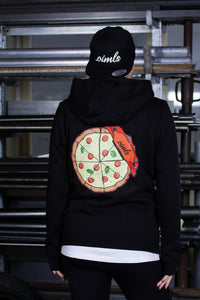 .oimls - pizza hoodie black